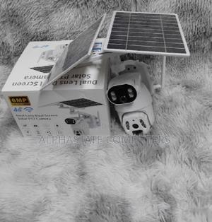 6MP Ubox Dual Lens Dual Screen Solar Powered PTZ Camera. Top - thumbnail 2
