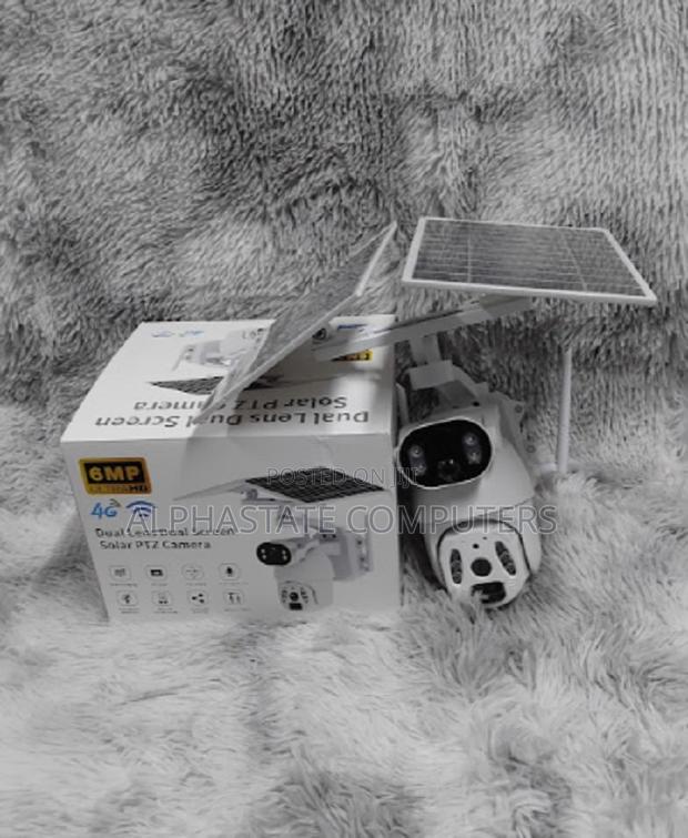 4G 6MP Ubox Dual Lens Solar Durable Solar Powered PTZ Camera