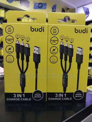 Budi 3-in-1 Universal All in One Charging Cable