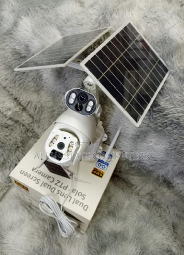 Ubox 4G PTZ Camera Solar-6mp CCTV Camera Solar 4G Dual Lens