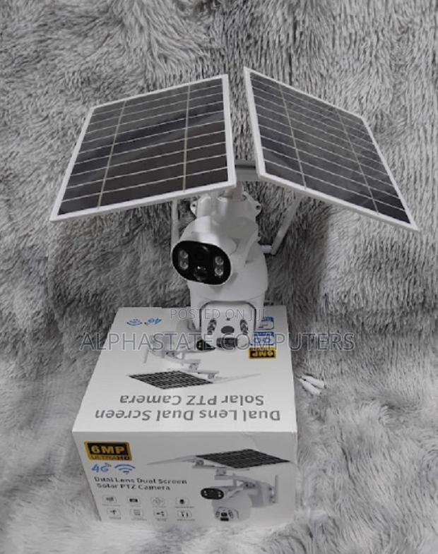 _4G 6mp-Ubox Dual Lens Dual-Screen Solar.PTZ Camera Rotating