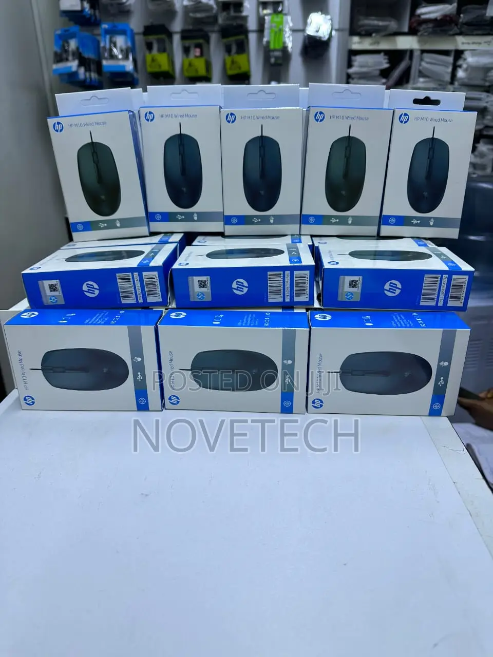 HP M10 Wired USB Mouse 3 Buttons High Definition Mouse