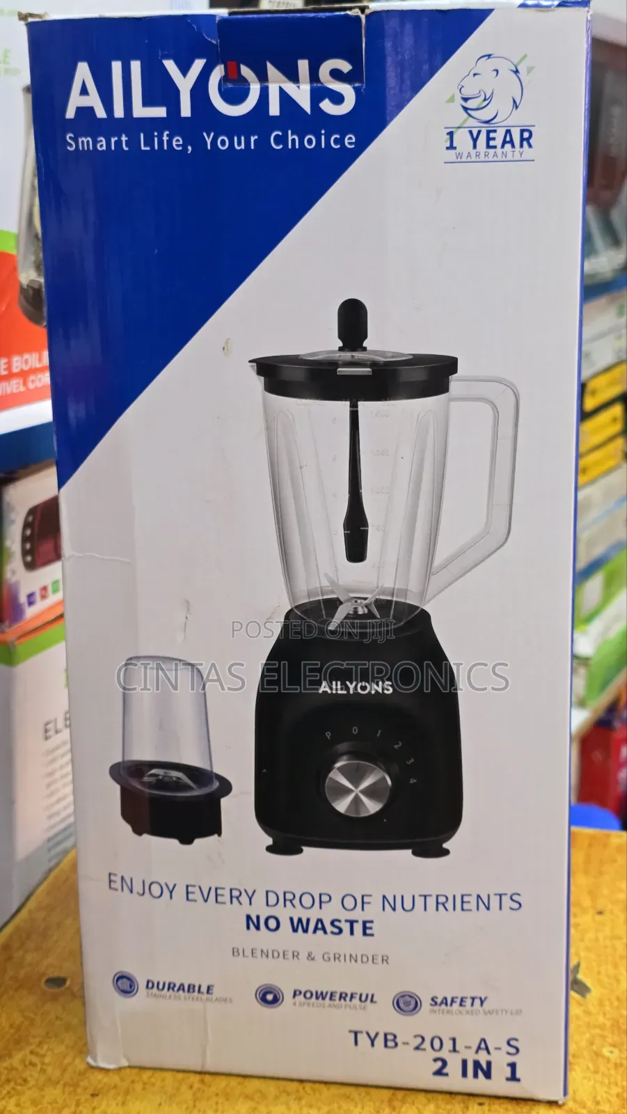 Ailyons TYB-201-A-S 2in1 Blender 1.5L
