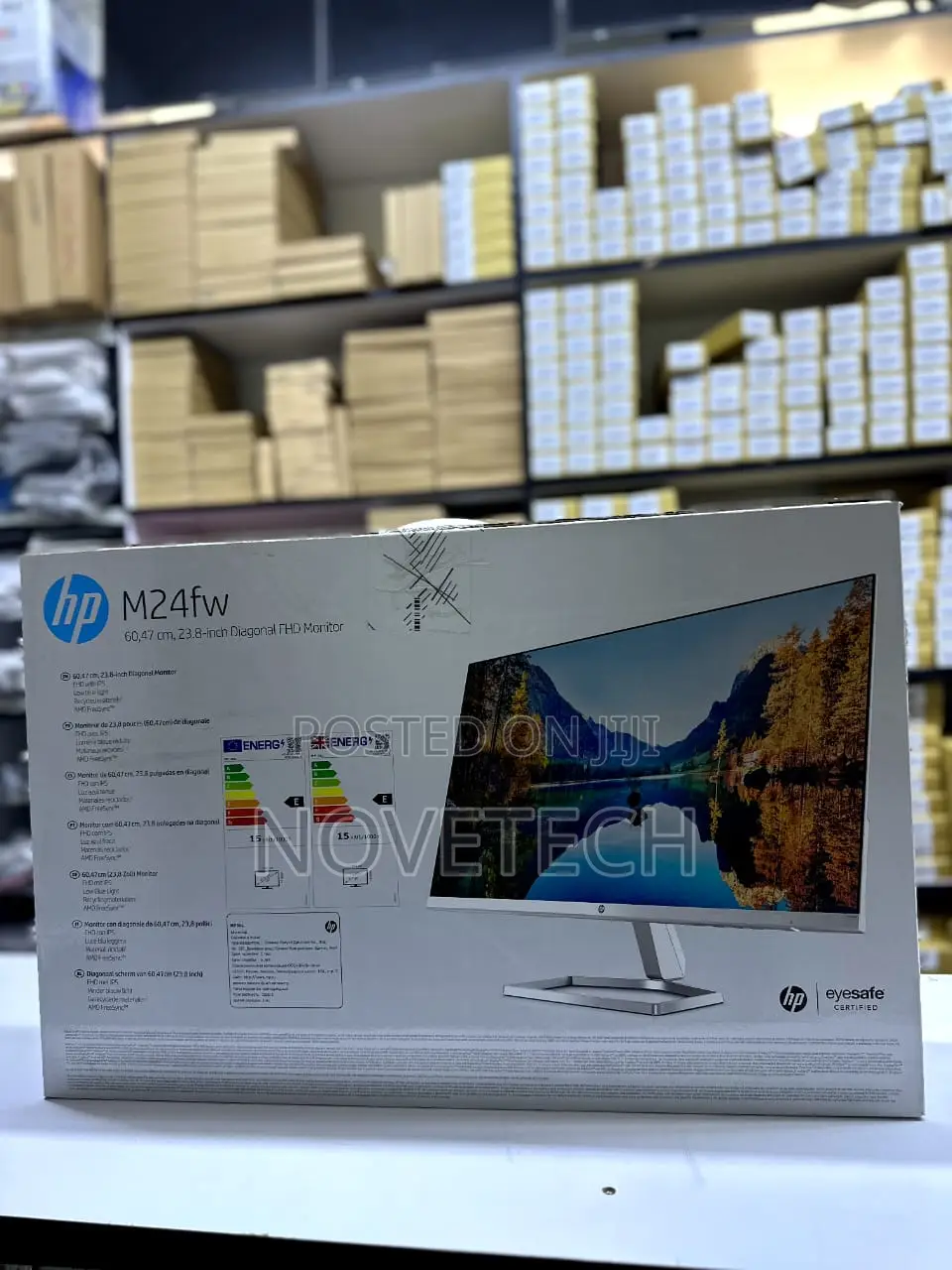 HP 24-Inch FHD Monitor AMD Freesync Technology (M24fw)Silver
