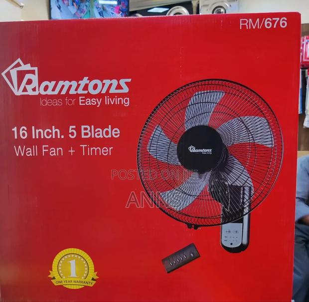Ramtons Remoted Wall Fan - main view