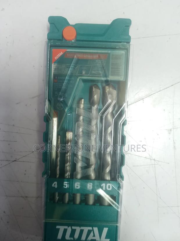 Total 5pcs Concrete Drill Bit Set Masonry - thumbnail 3