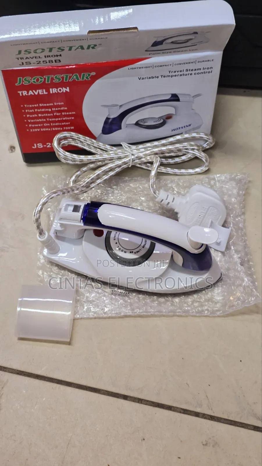 Jsotstar JS-258B Travel Iron 700W