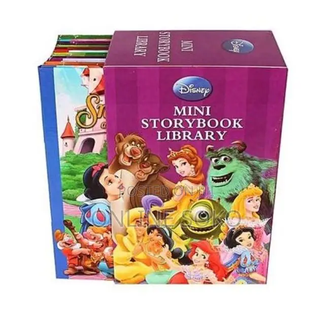Kids Disney Set of 12 Mini Storybook Library Assorted Titles