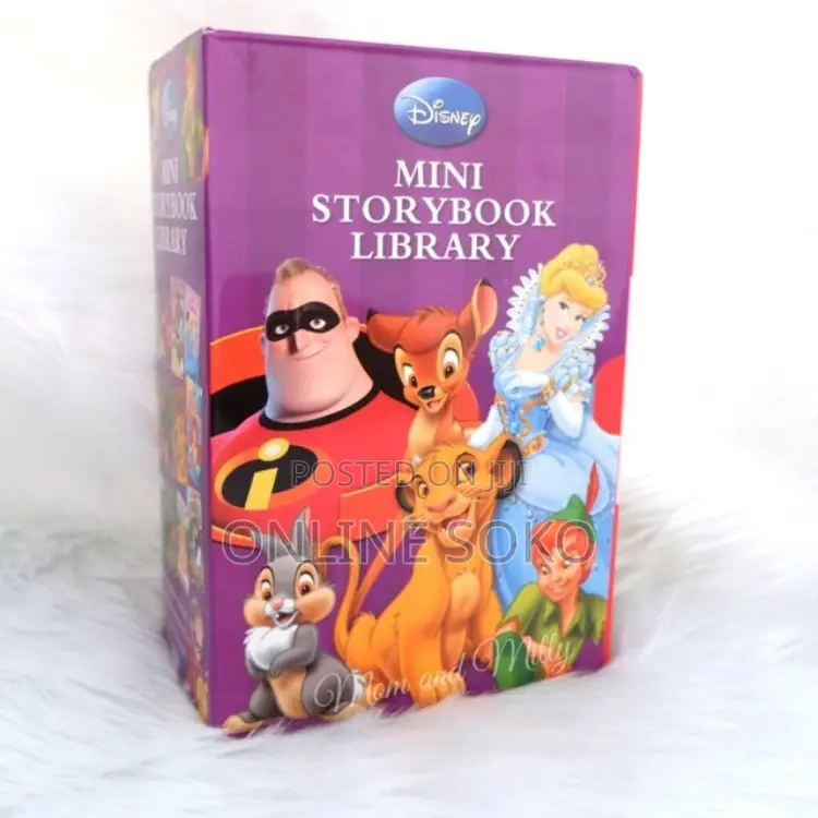 Kids Disney Set of 12 Mini Storybook Library Assorted Titles