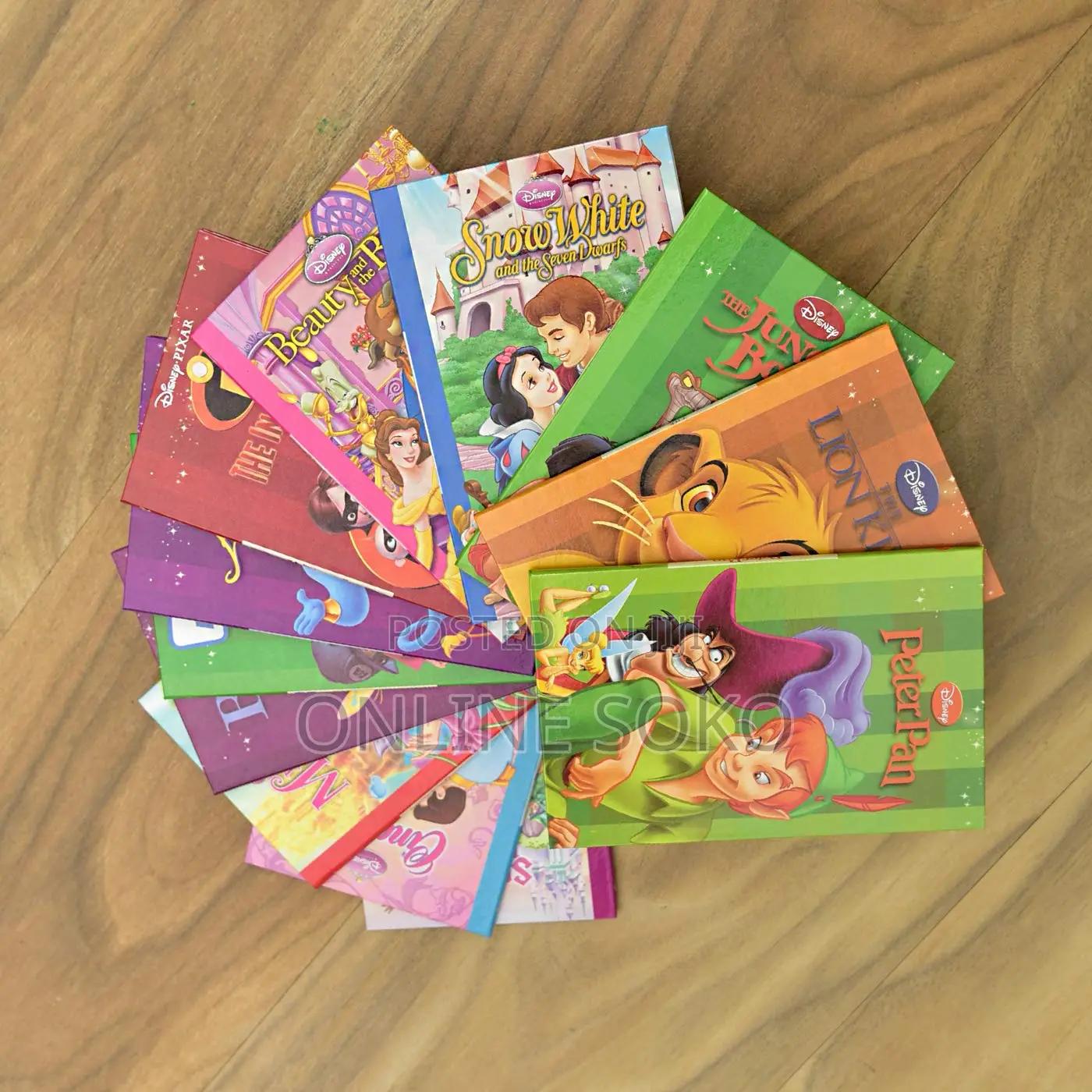Kids Disney Set of 12 Mini Storybook Library Assorted Titles