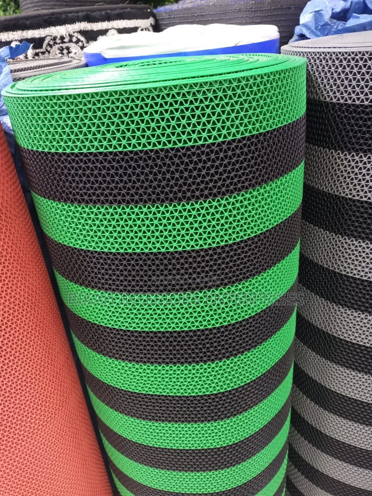 Striped Perforated Mats