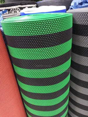 Striped Perforated Mats