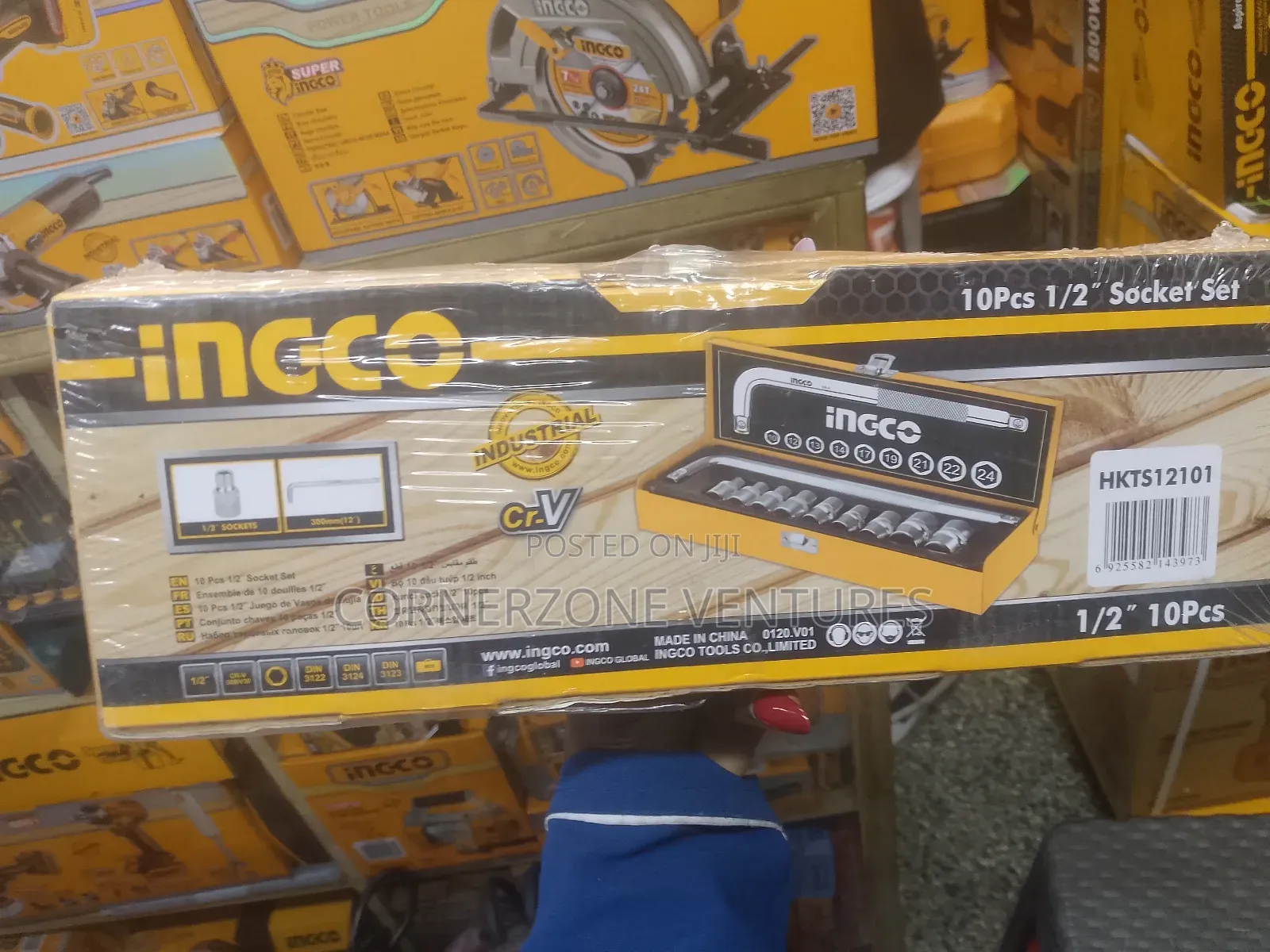 Ingco Socket Set 1/2" 10pcs