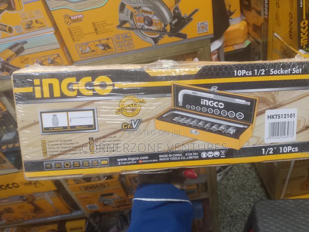 Ingco Socket Set 1/2" 10pcs - thumbnail 2