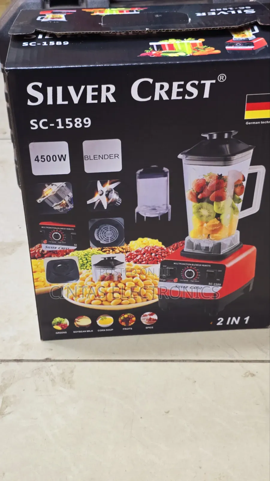 Silver Crest SC-1589 2in1 Blender 4500W