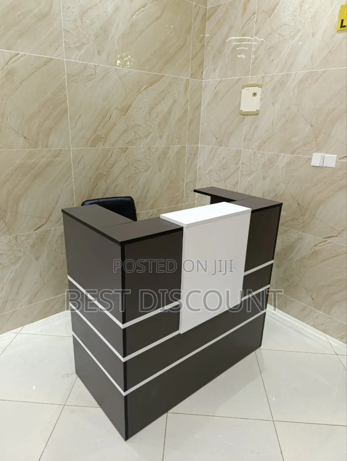Gray Receptionist Table