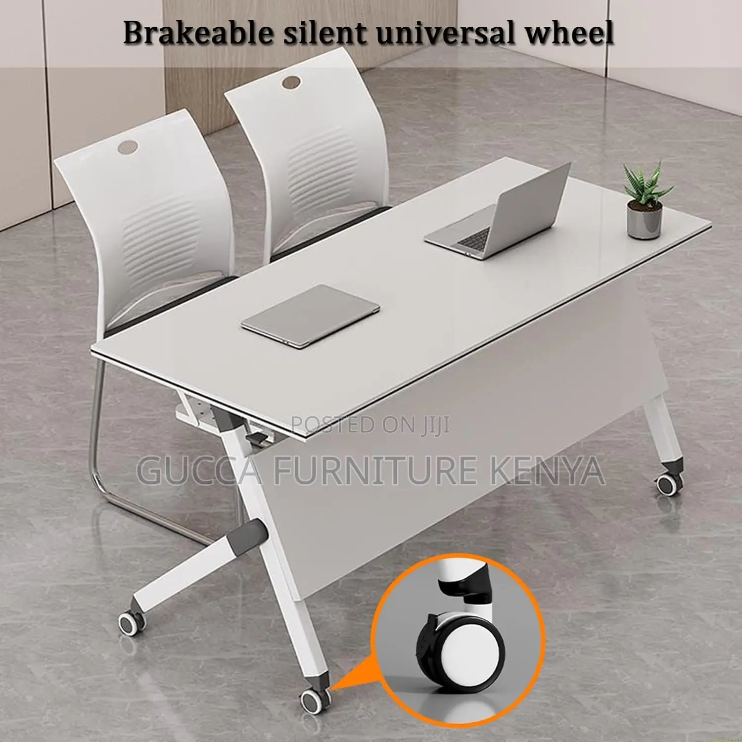 Office Tables:Portable Flip Top Mobile Seminar Meeting Table