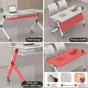 Office Tables:Portable Flip Top Mobile Seminar Meeting Table