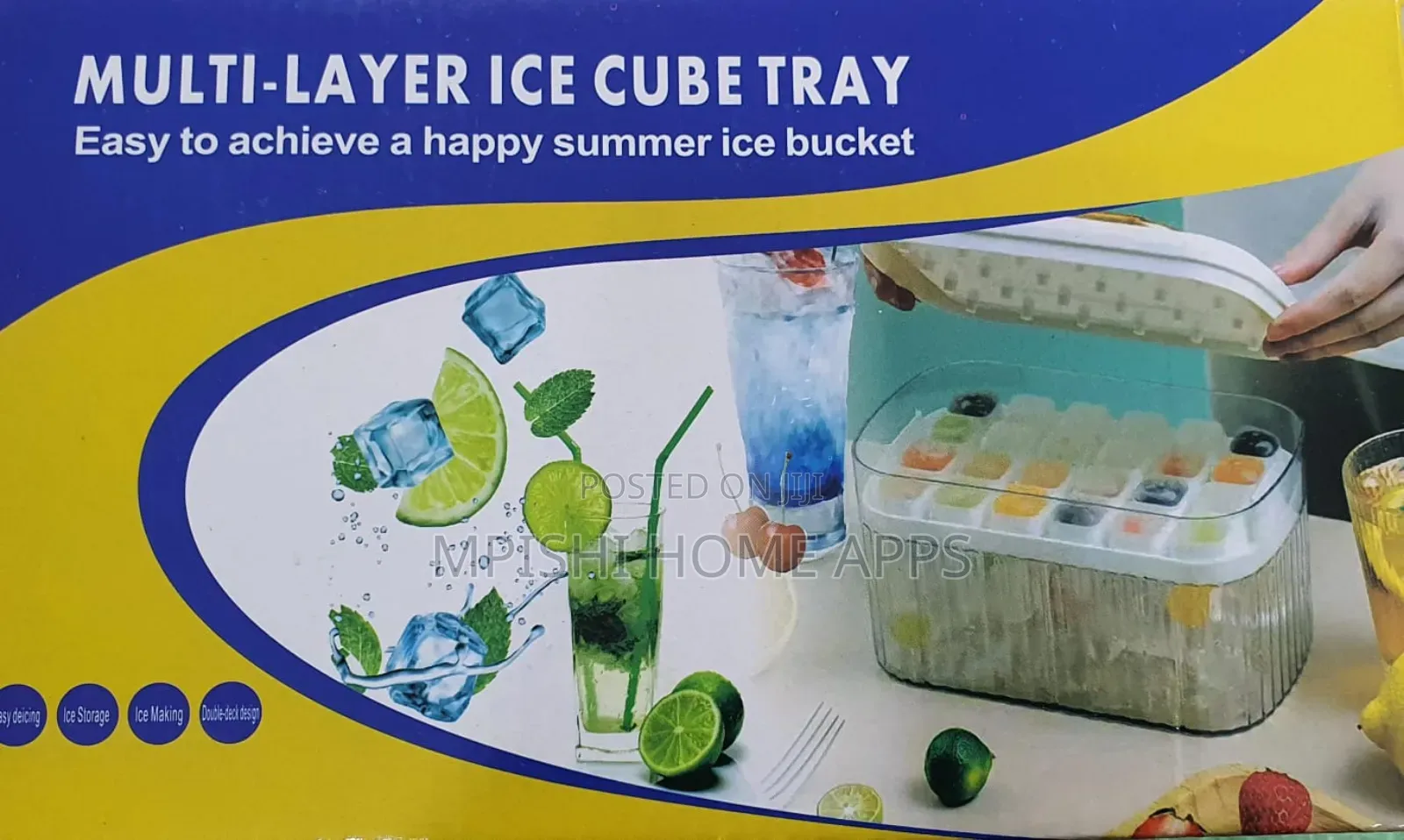 Multi-Layer Ice Cube Tray 48 Grid