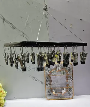 26-Peg Metallic Clothes Drying Rack Hanger