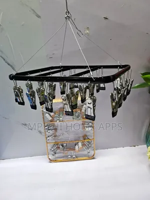 26-Peg Metallic Clothes Drying Rack Hanger