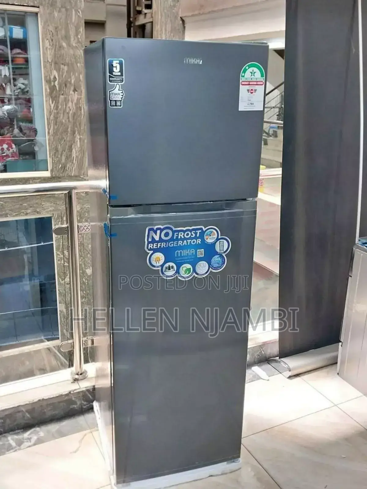 Mika 255L No Frost Double Door Fridge