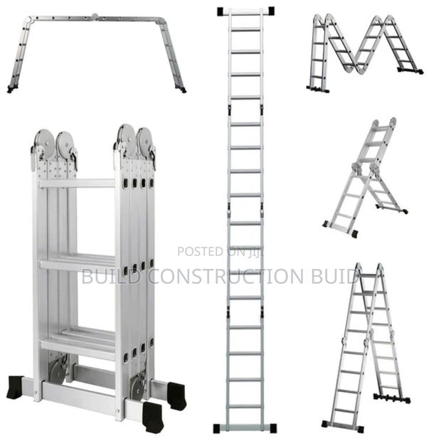 Aluminium Multi Folding Ladder 4 × 5 Feet. - main view