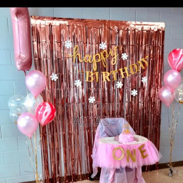 1m by 2m Fringe Backdrop Curtains - main view