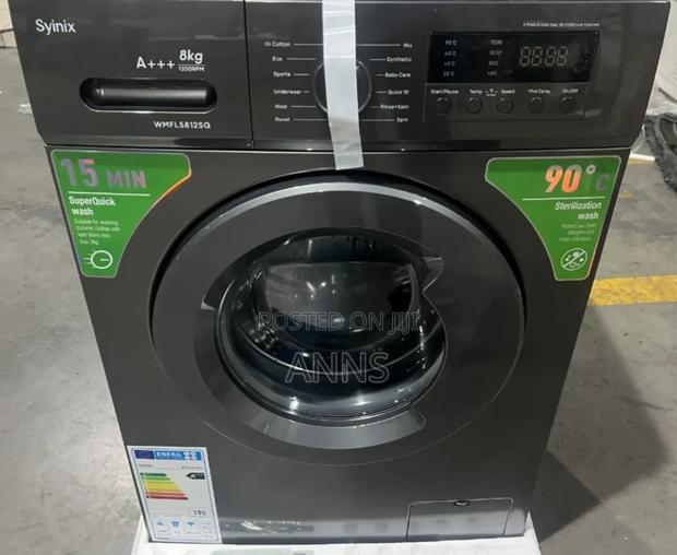 Syinix Front Load 8kgs Best Silver Washer - main view