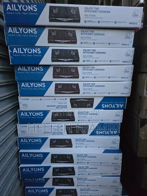 AILYONS 2 Burner Table Top Stainless Steel Gas Stove Cooker