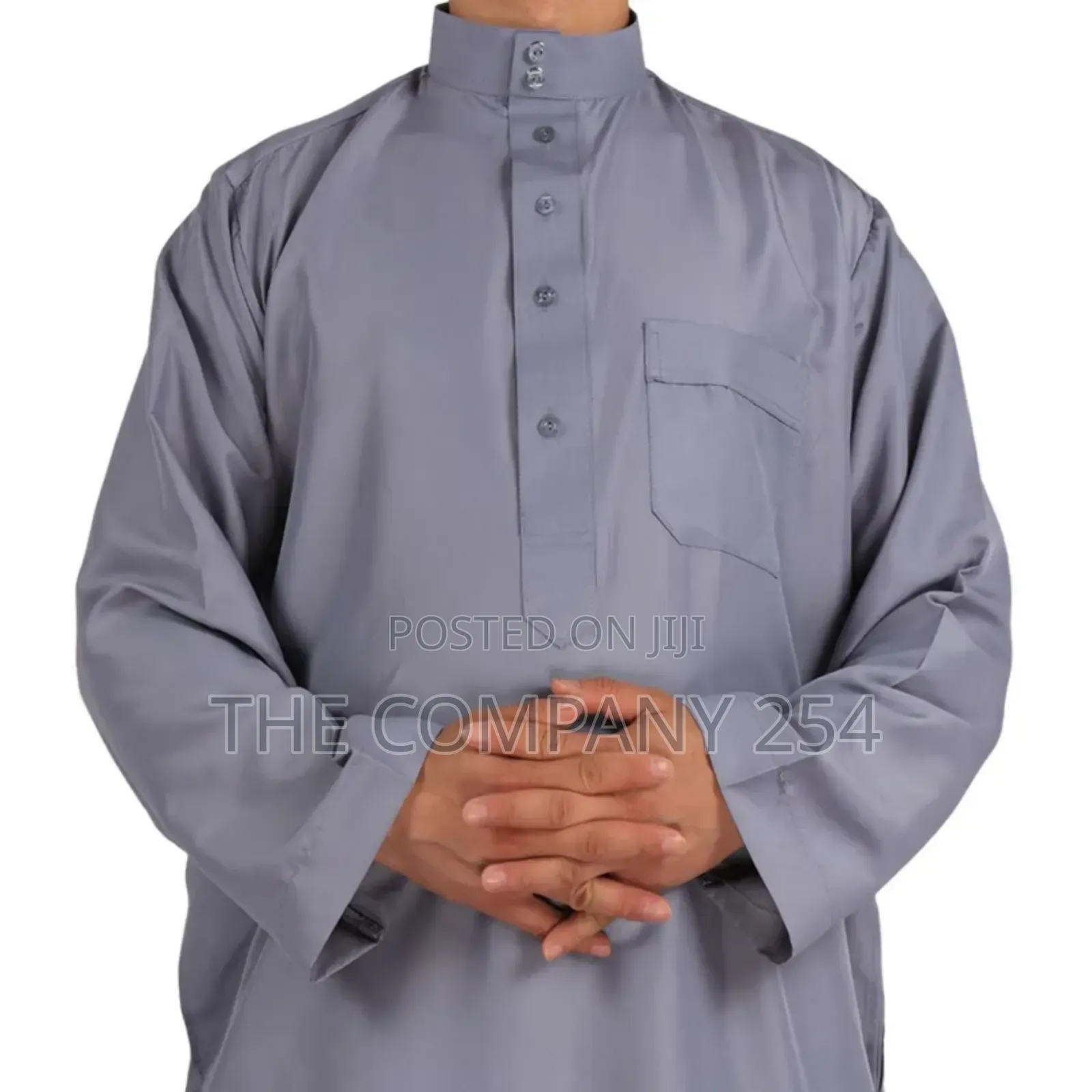 Daffah Thobes Arab Men's Solid Color Kaftan Jubbah Muslim