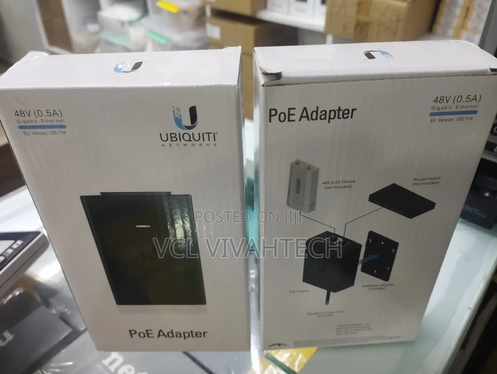 Ubiquiti 48v 0.5a Gigabit Ethernet Poe Adapter