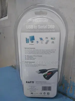 Bafo Usb (Male) to Rs232 (Male) Serial Db9 Adaptor