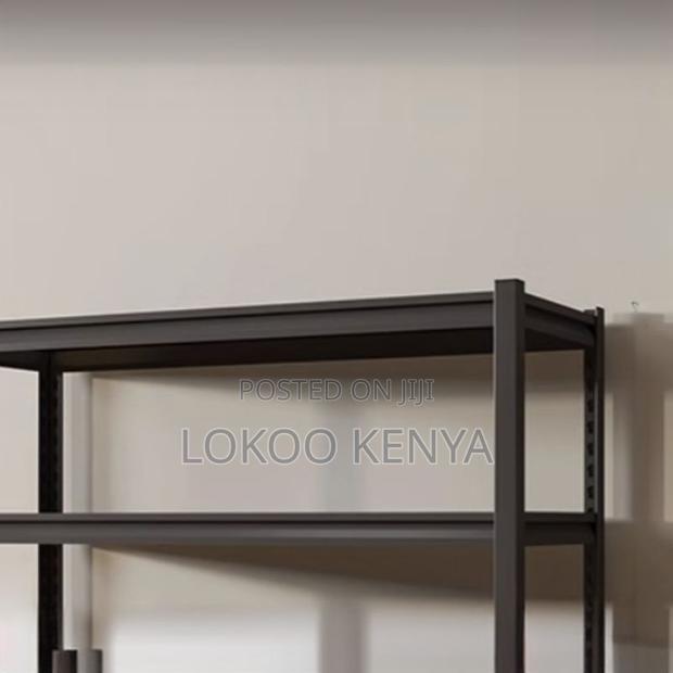 Office Shelf: Metallic 4- Tier Office Bookcase Rack - thumbnail 2