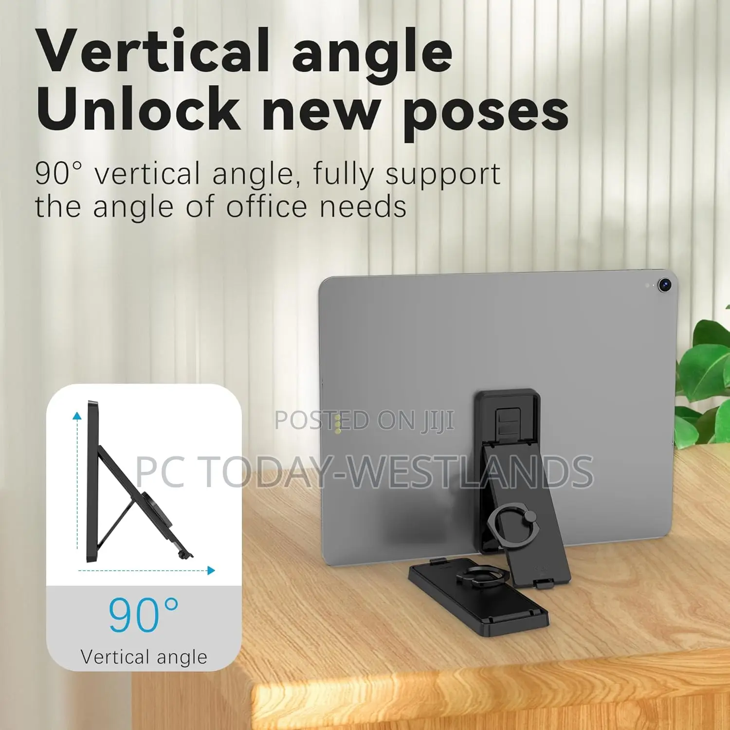 Tablet Ring Holder -Tablet Stand Adjustable Universal
