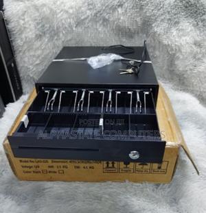 Metallic Cash Register Drawer 4 Bill Slots Coin Trays - thumbnail 2