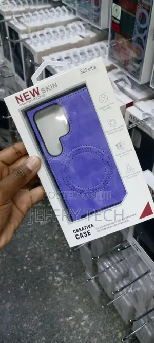 Leather Case for Samsung Galaxy S23 Ultra, With Magsafe