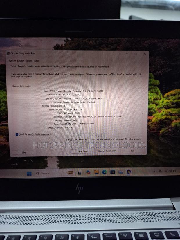 Laptop HP EliteBook 830 G6 32GB Intel Core I7 SSD 512GB - thumbnail 11