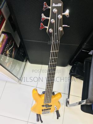 5 String Ibanez Bass Guitar With Stand - thumbnail 2
