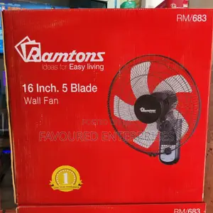 Ramtons 16" Wall Fan 5 BLADES RM683