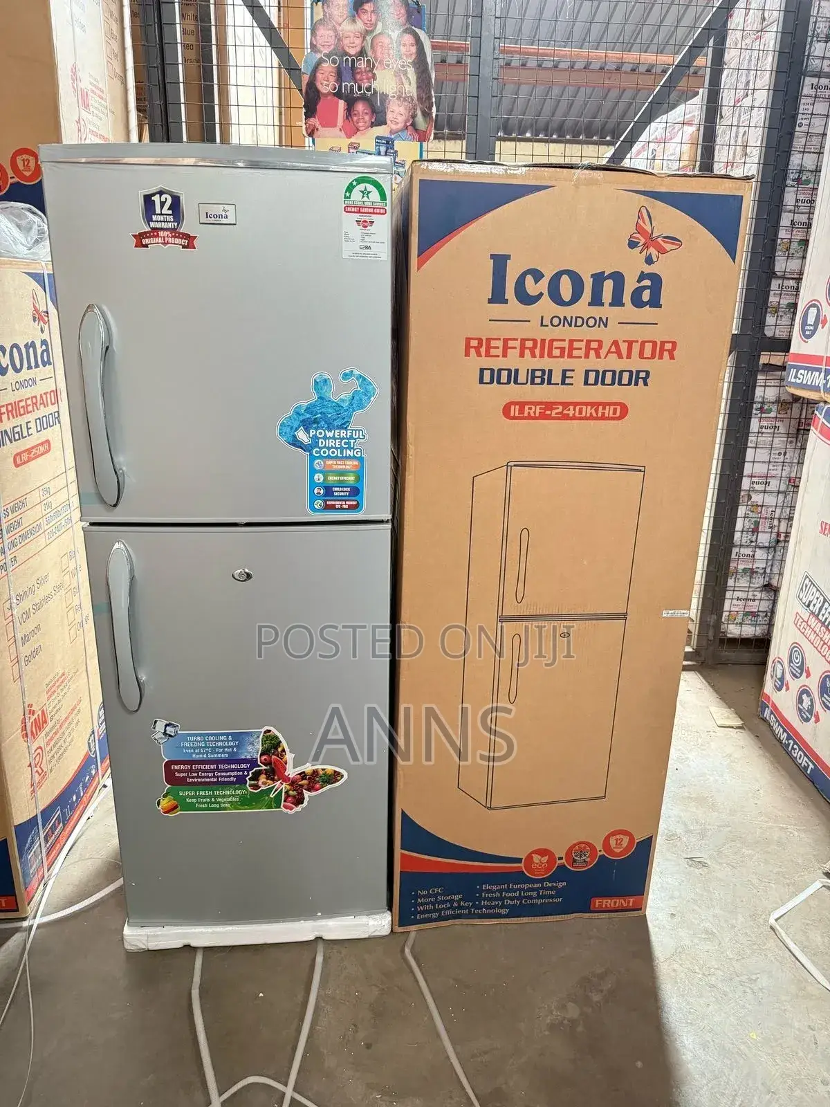 Icona 225 Litres Double Door Refrigerator With Handle
