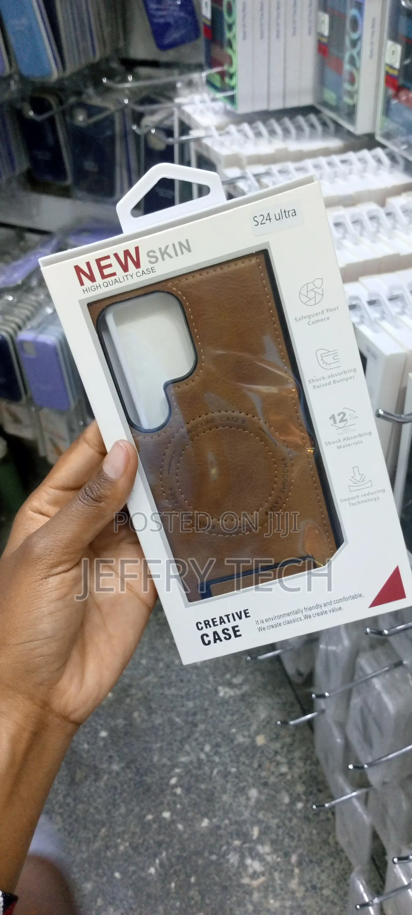 Samsung Galaxy S24 Ultra Case Leather Magsafe With Stand