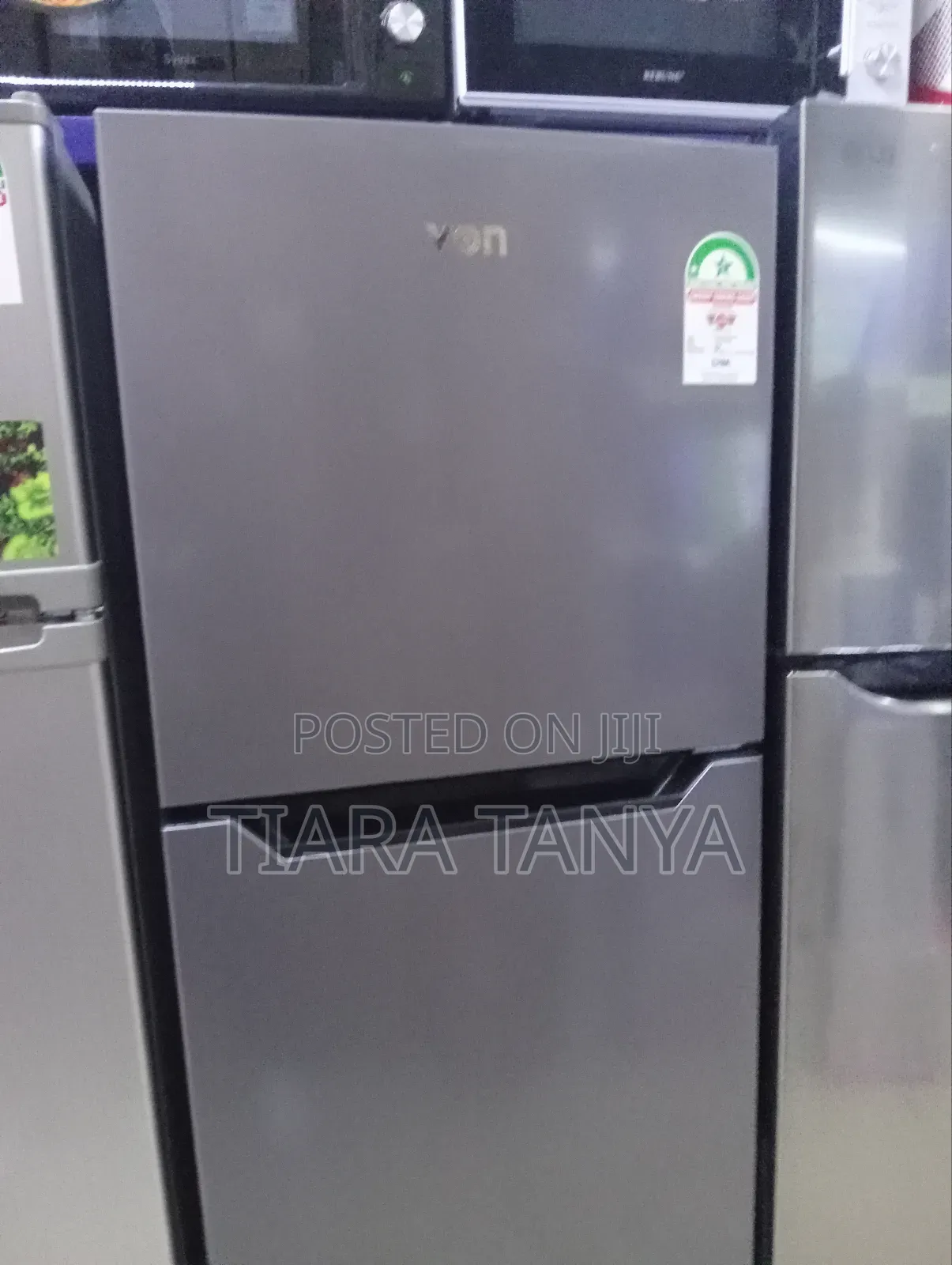 Von Vart-25nhs Double Door Fridge 220l