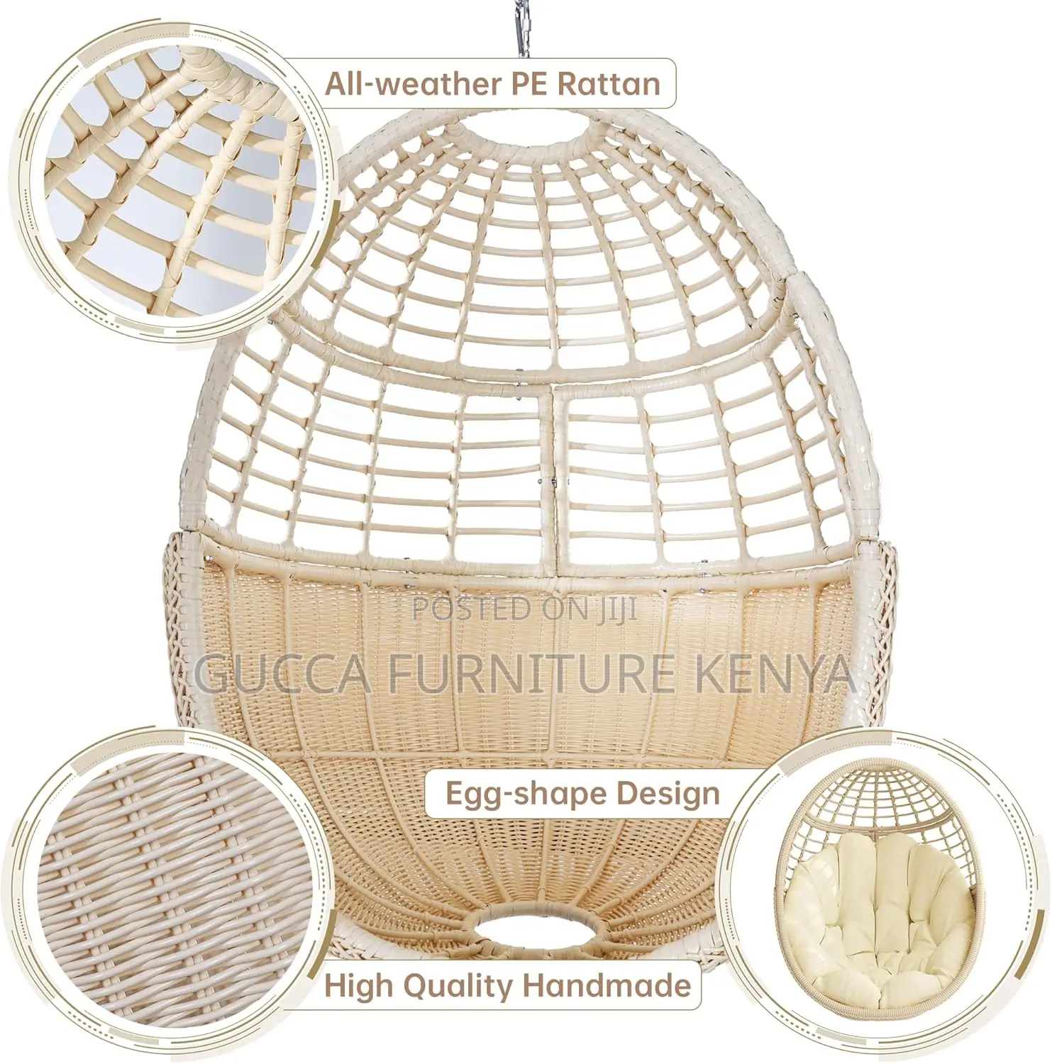 Home Chairs: Indoor Outdoor Patio Bedroom Hammock Chair