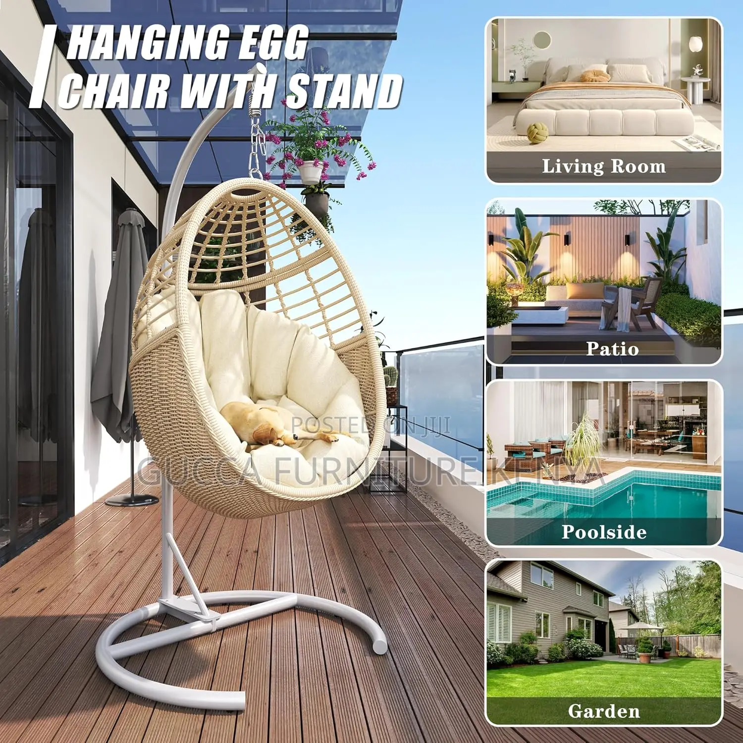 Home Chairs: Indoor Outdoor Patio Bedroom Hammock Chair