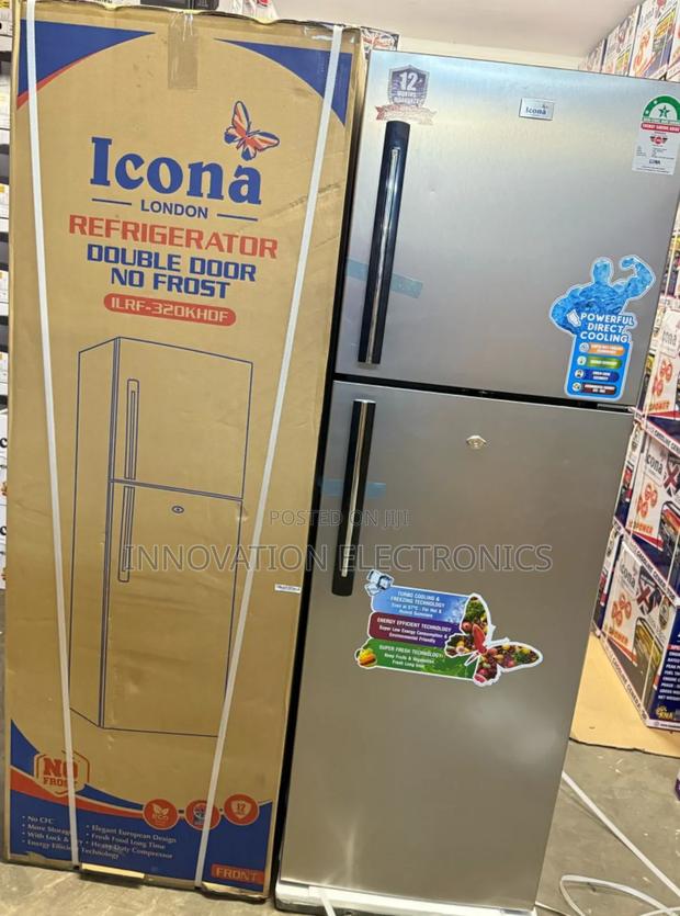 Icona 275 Litres Nofrost Double Door Refrigerator - main view