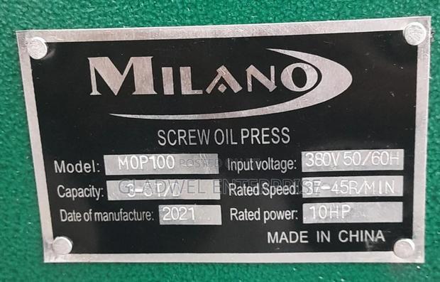 Milano Commercial Oil Press With 15hp Motor - thumbnail 3