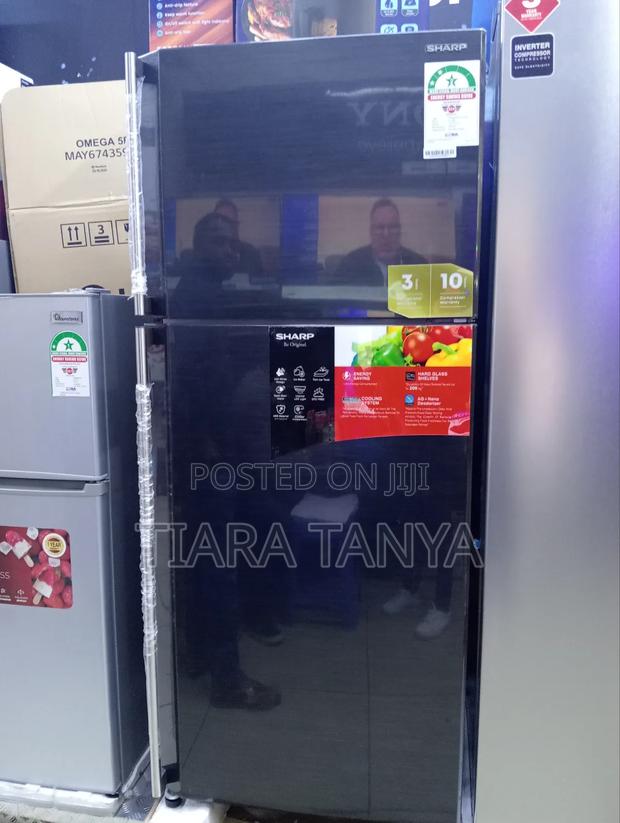 Sharp 450 Liters SJ-58C Frost Free Fridge Black - thumbnail 2