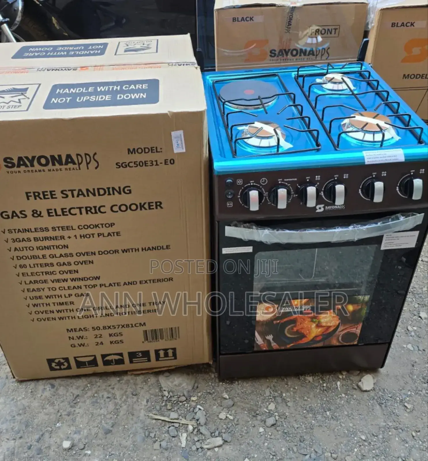 3+1 Sayona Gas Cooker - Electric Oven C-5