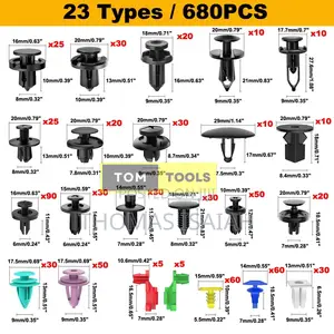 725pcs Car Push Retainer Body Clips and Pry Bars Removers